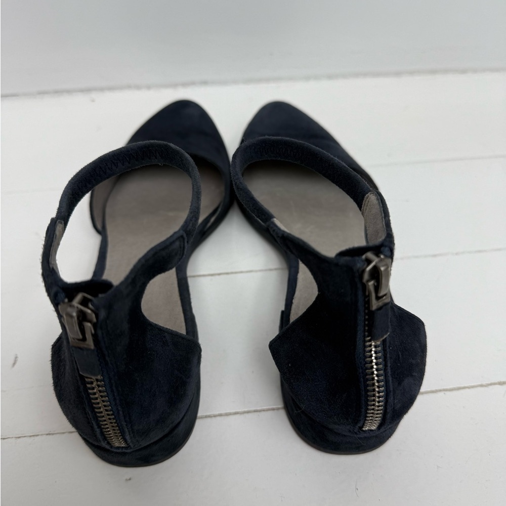 NWOT Eileen Fisher Navy Suede Women's Shoes - Picture 9 of 11